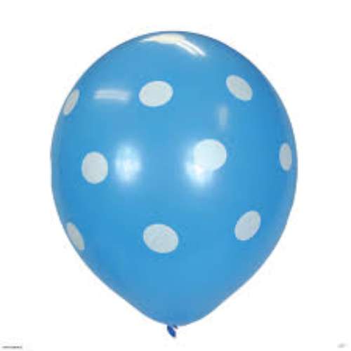 Polka Dot Balloons - Light blue
